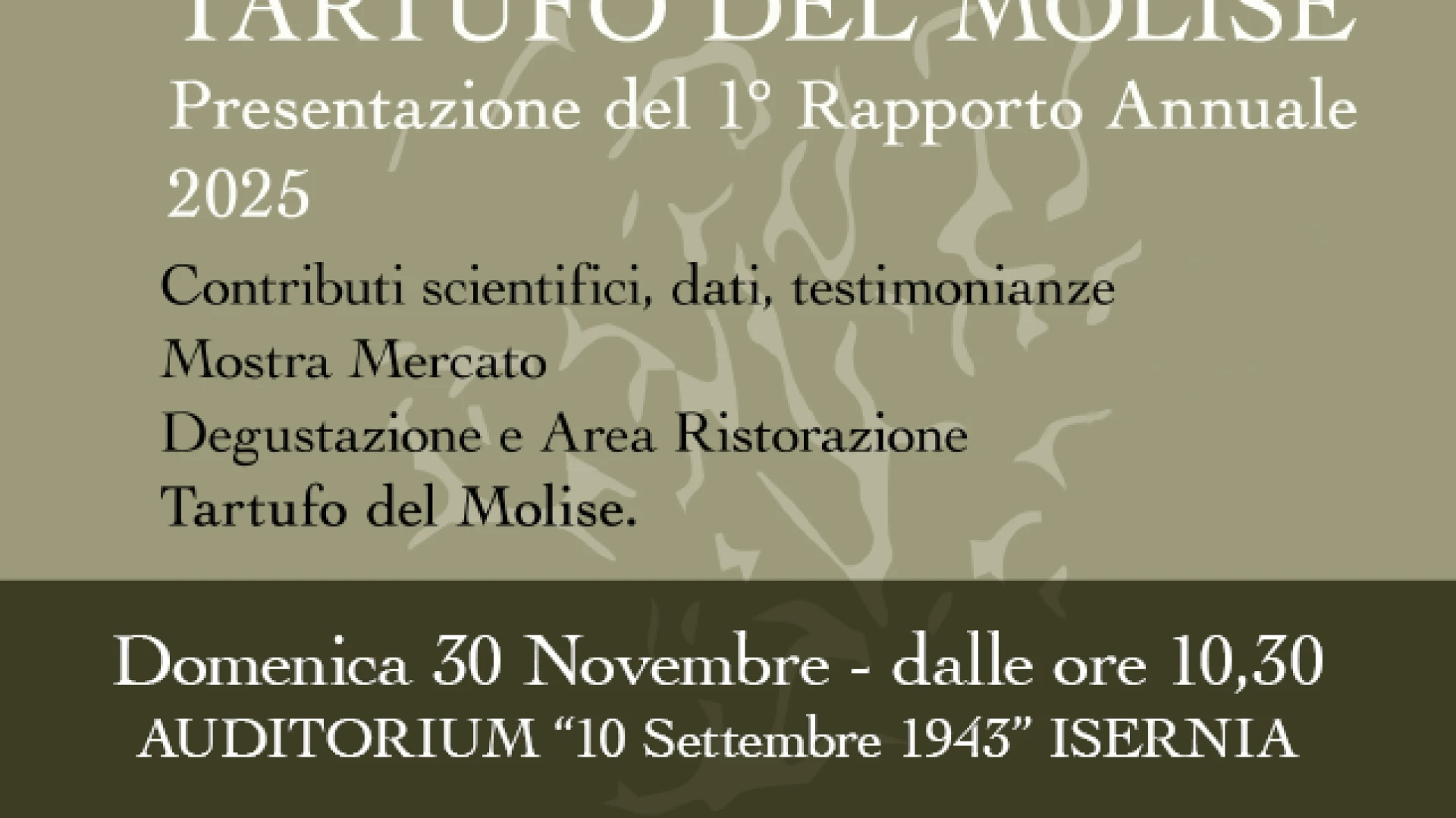 A Isernia la presentazione del Rapporto sugli Stati Generali del Tartufo Molisano